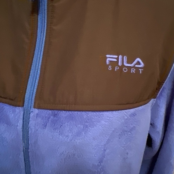 Fila blue and black fleece jacket NWOT size large - Picture 2 of 5